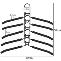 5-tier detachable space-saving hanger - Sturdy steel
