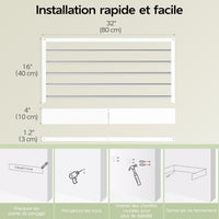 Étendoir Mural Rabattable — 5 ou 6 Barres | Acier Inox | Gain de Place - Aéraly