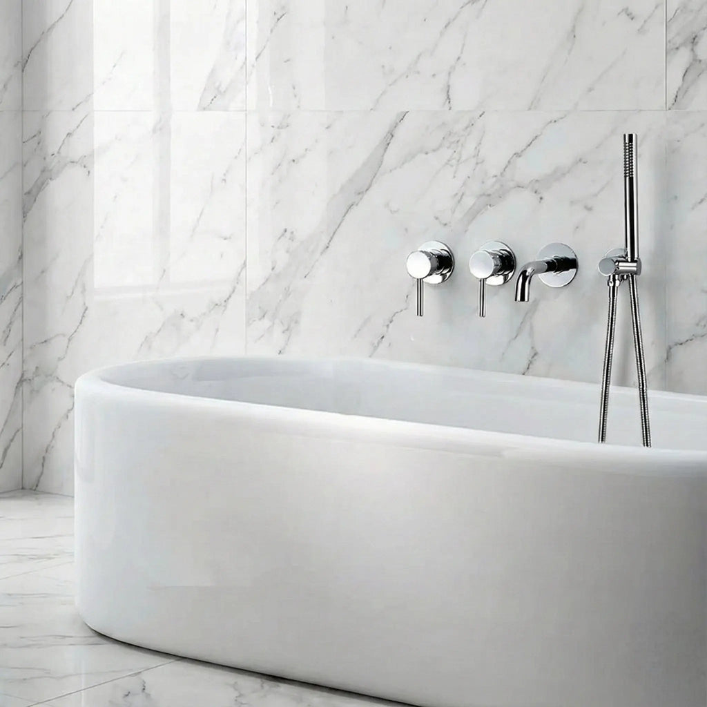 Pack mitigeur de bain à encastrer chrome