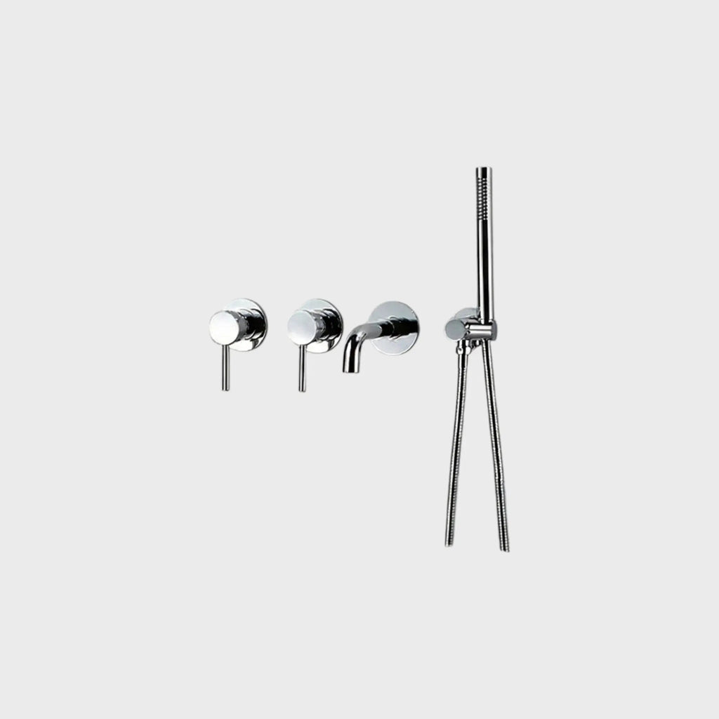 Pack mitigeur de bain à encastrer chrome