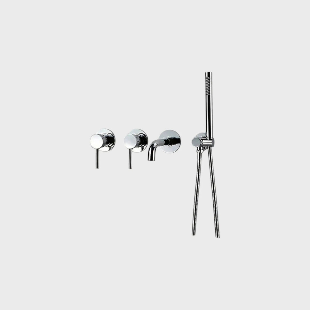 Pack mitigeur de bain à encastrer chrome