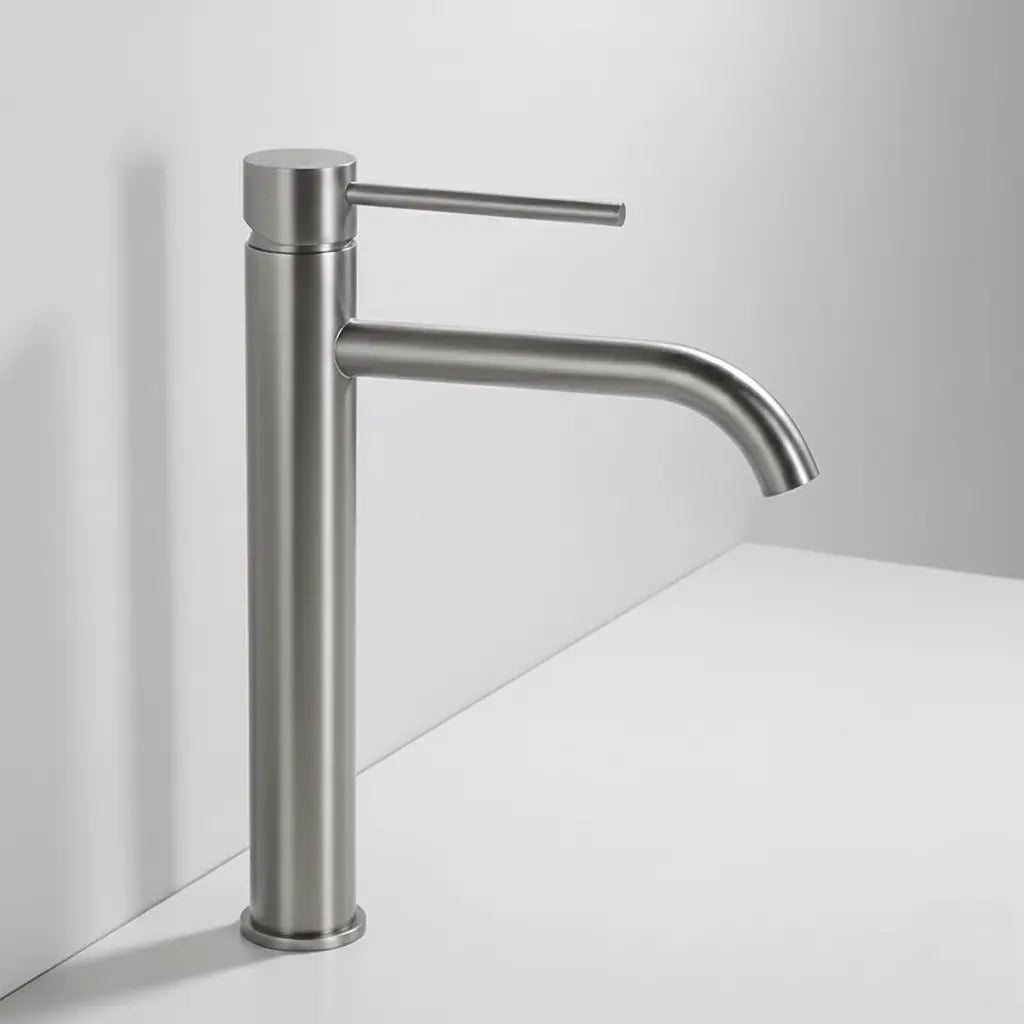 Mitigeur de lavabo haut inox