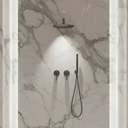 Composition de Douche encastré anthracite