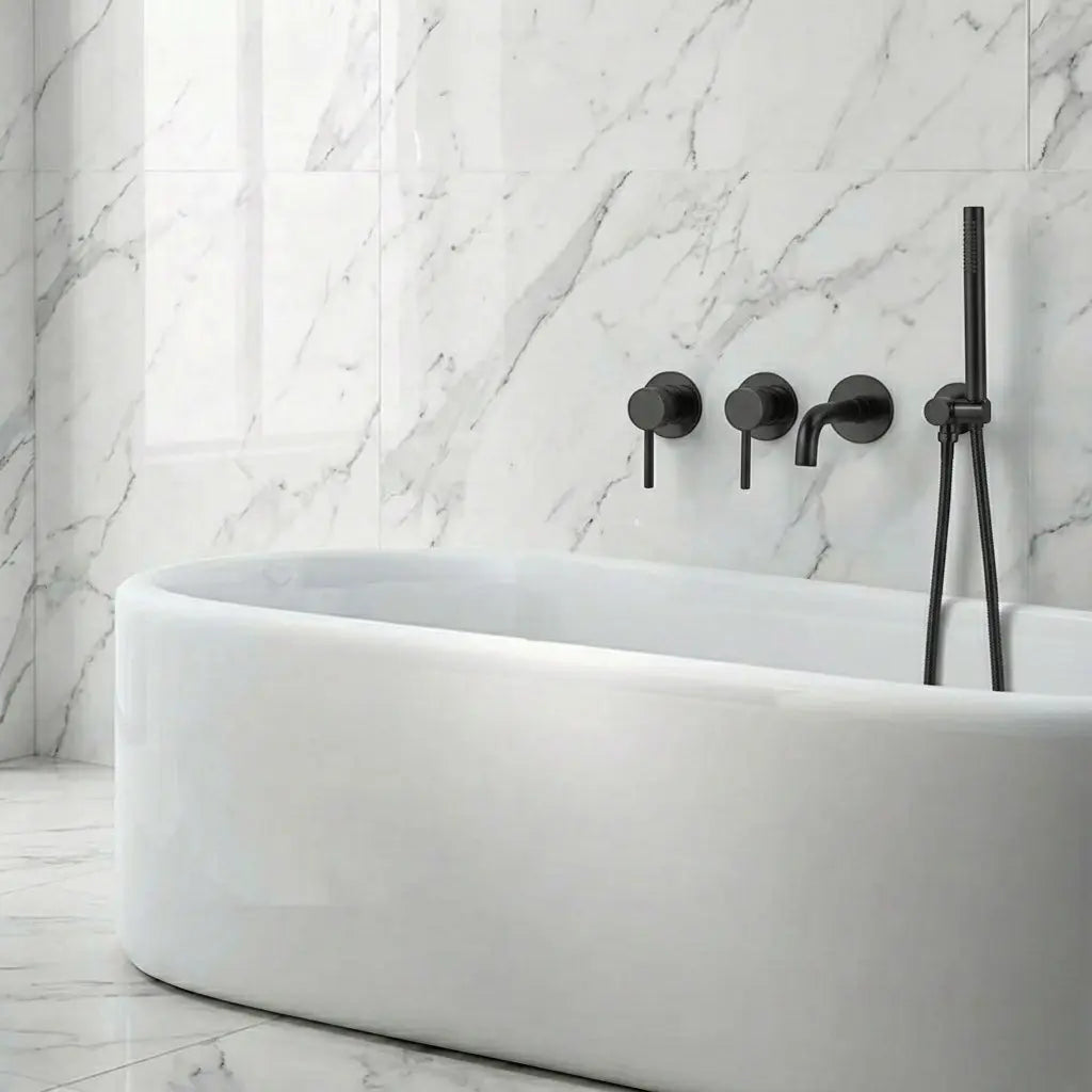 Pack mitigeur de bain à encastrer anthracite