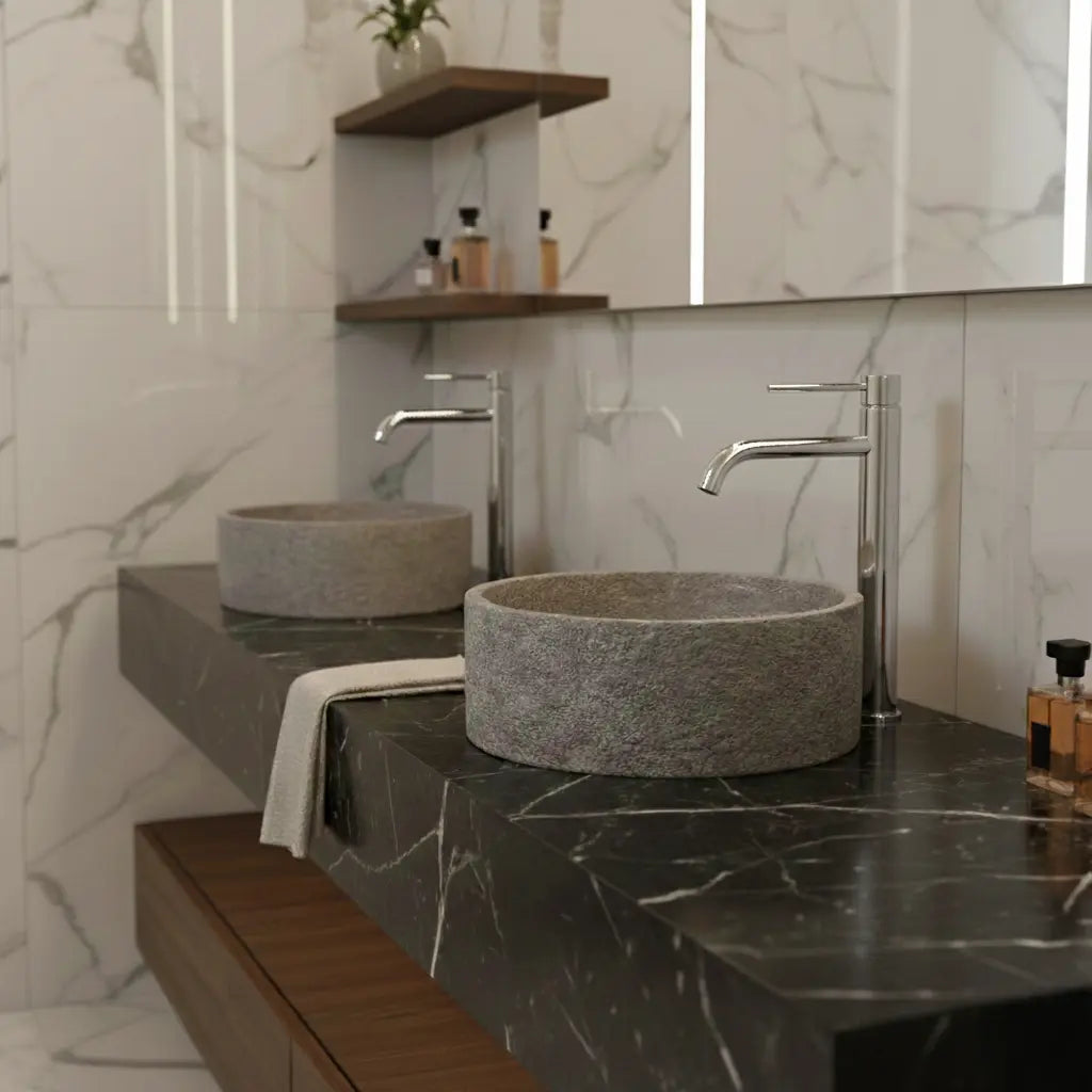 Mitigeur de lavabo haut chrome