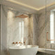 Kit de douche-bain encastré or rose