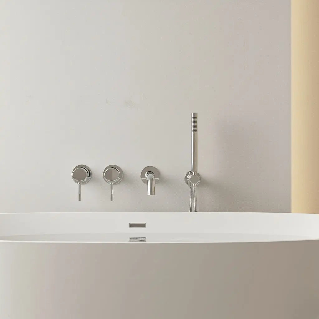 Pack mitigeur de bain à encastrer chrome