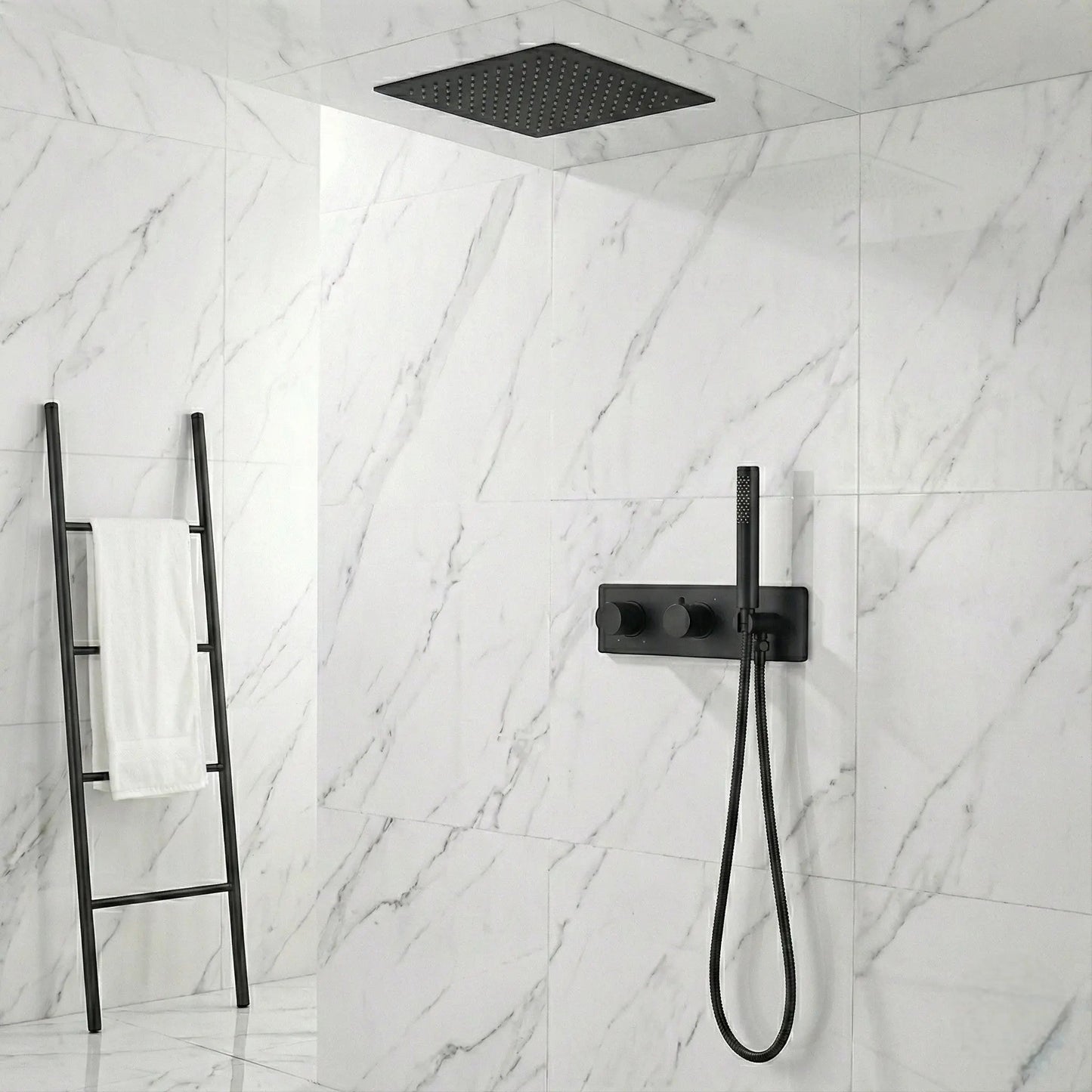 Ensemble de Douche encastré noir mat