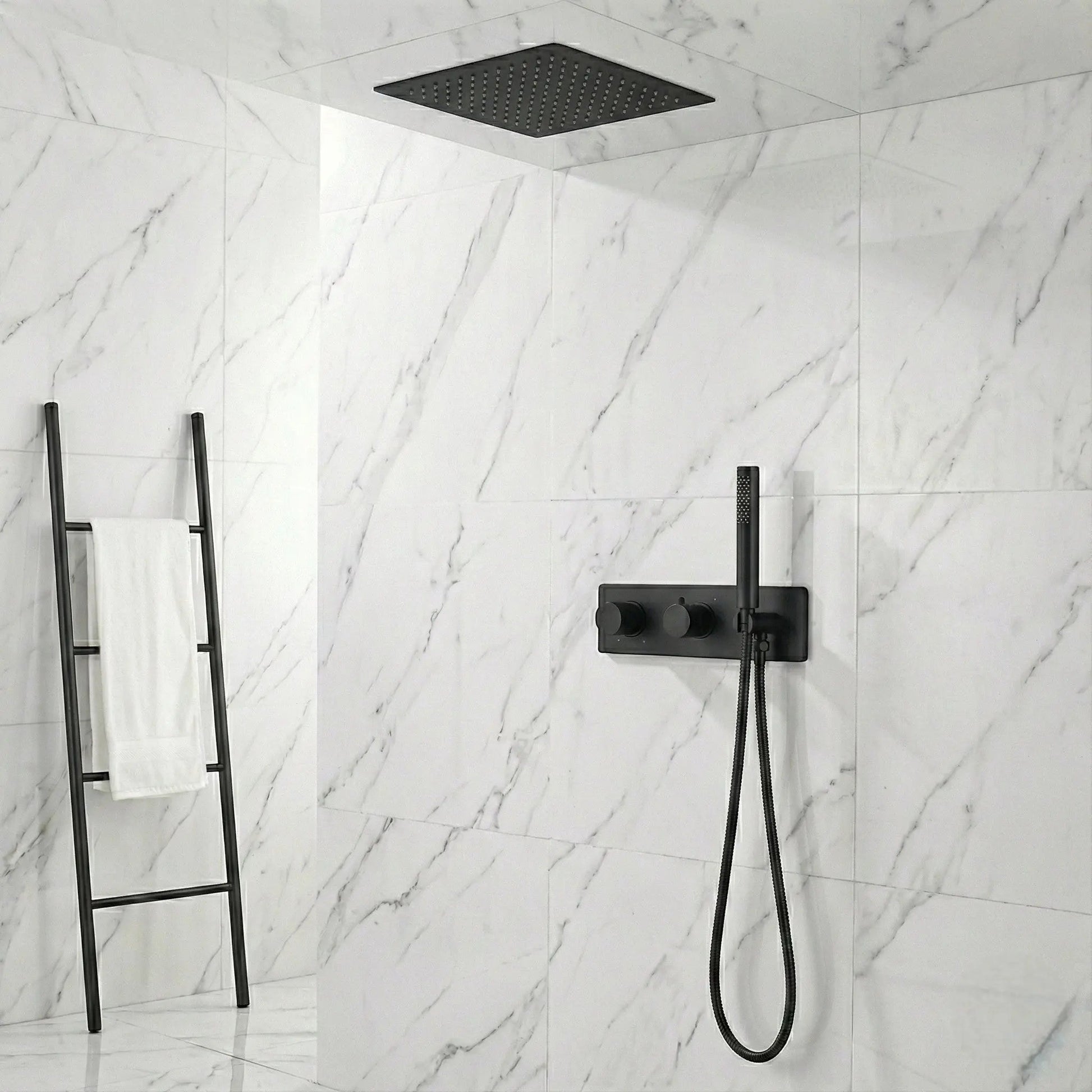 Ensemble de Douche encastré noir mat