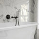 Mitigeur de bain thermostatique encastré noir