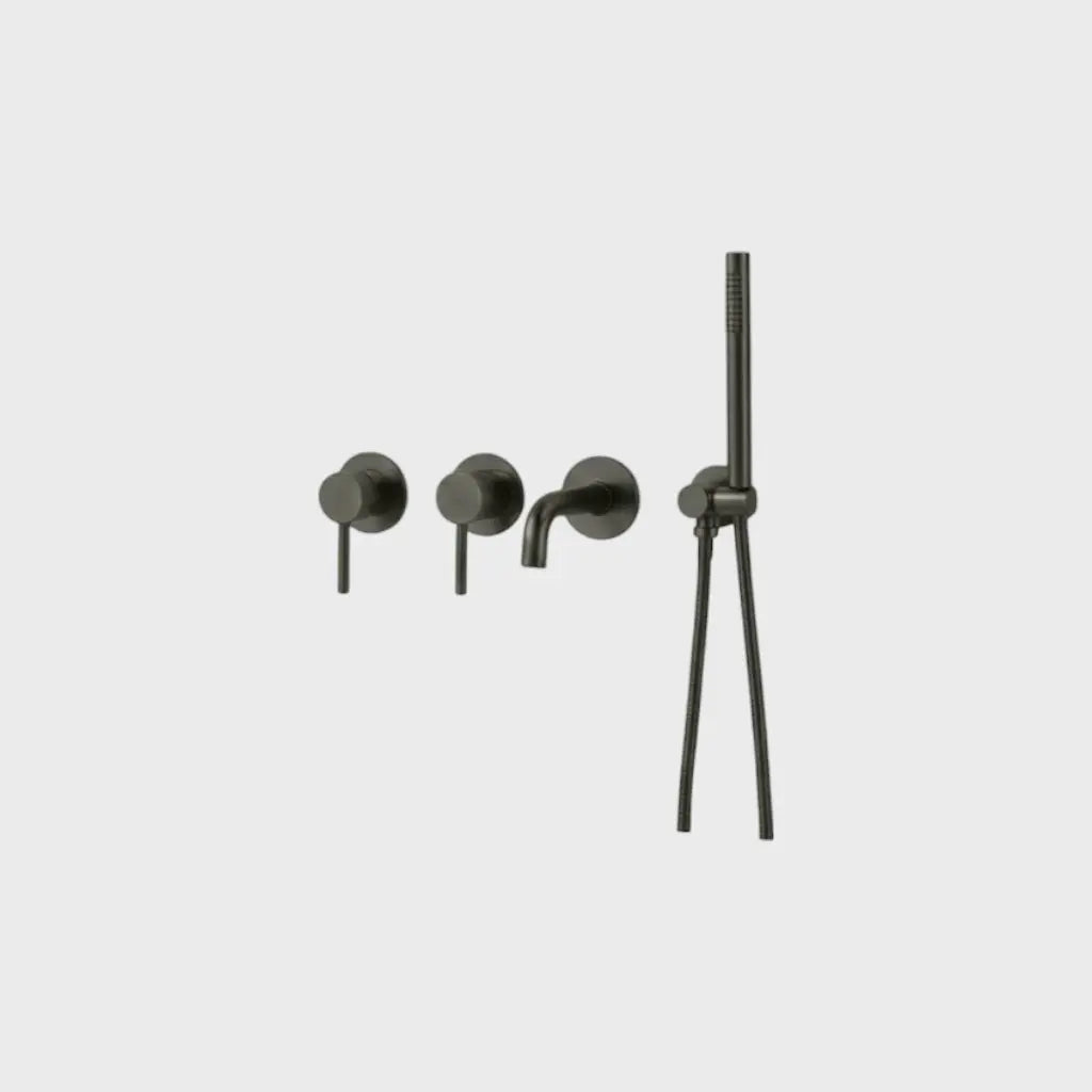 Pack mitigeur de bain à encastrer anthracite
