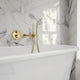 Mitigeur de bain thermostatique encastré or brossé