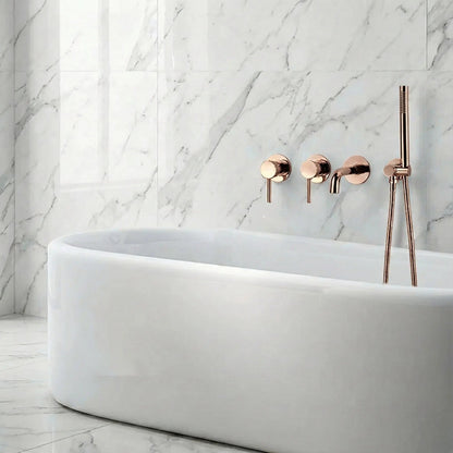 Pack mitigeur de bain à encastrer or rose