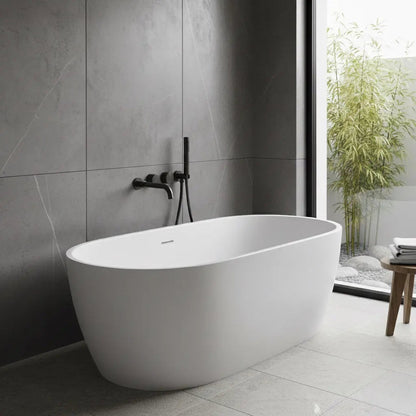 Mitigeur de baignoire encastré avec douchette noir