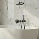 Composition bain-douche thermostatique encastrée noir