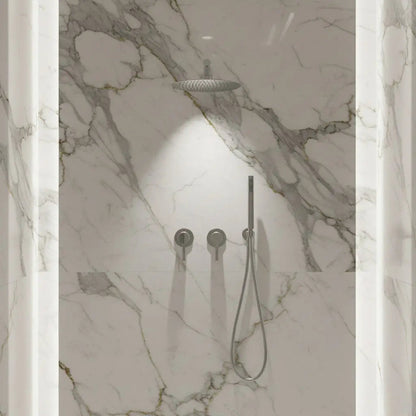 Composition de Douche encastré chrome