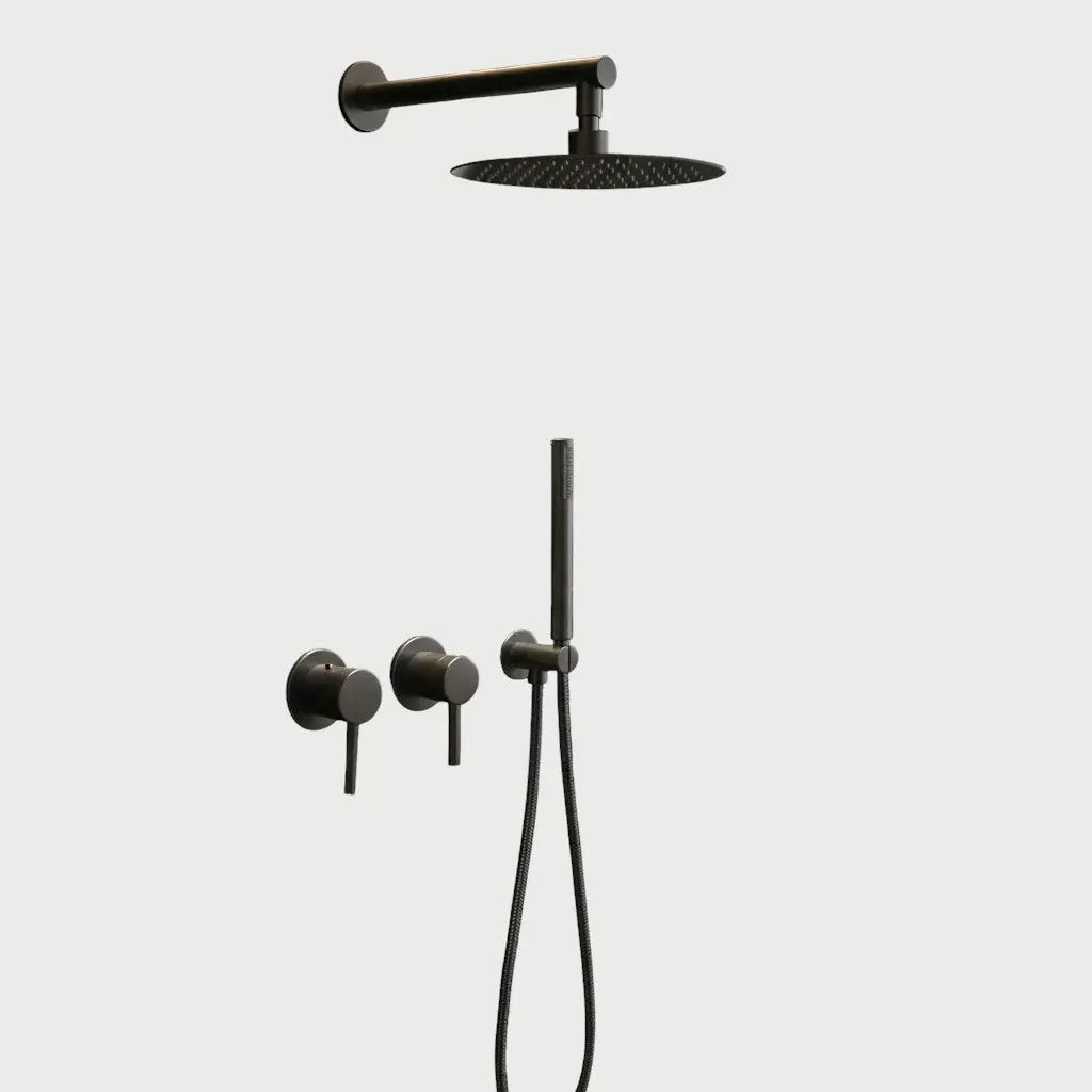 Composition de Douche encastré anthracite