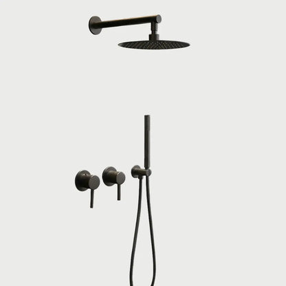 Composition de Douche encastré anthracite