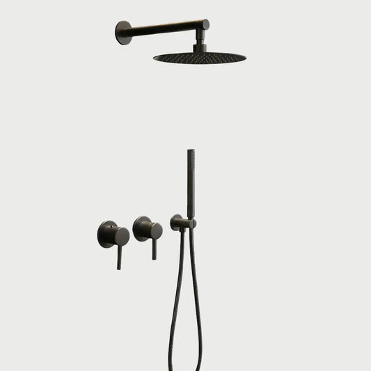Composition de Douche encastré anthracite