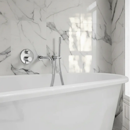 Mitigeur de bain thermostatique encastré chrome