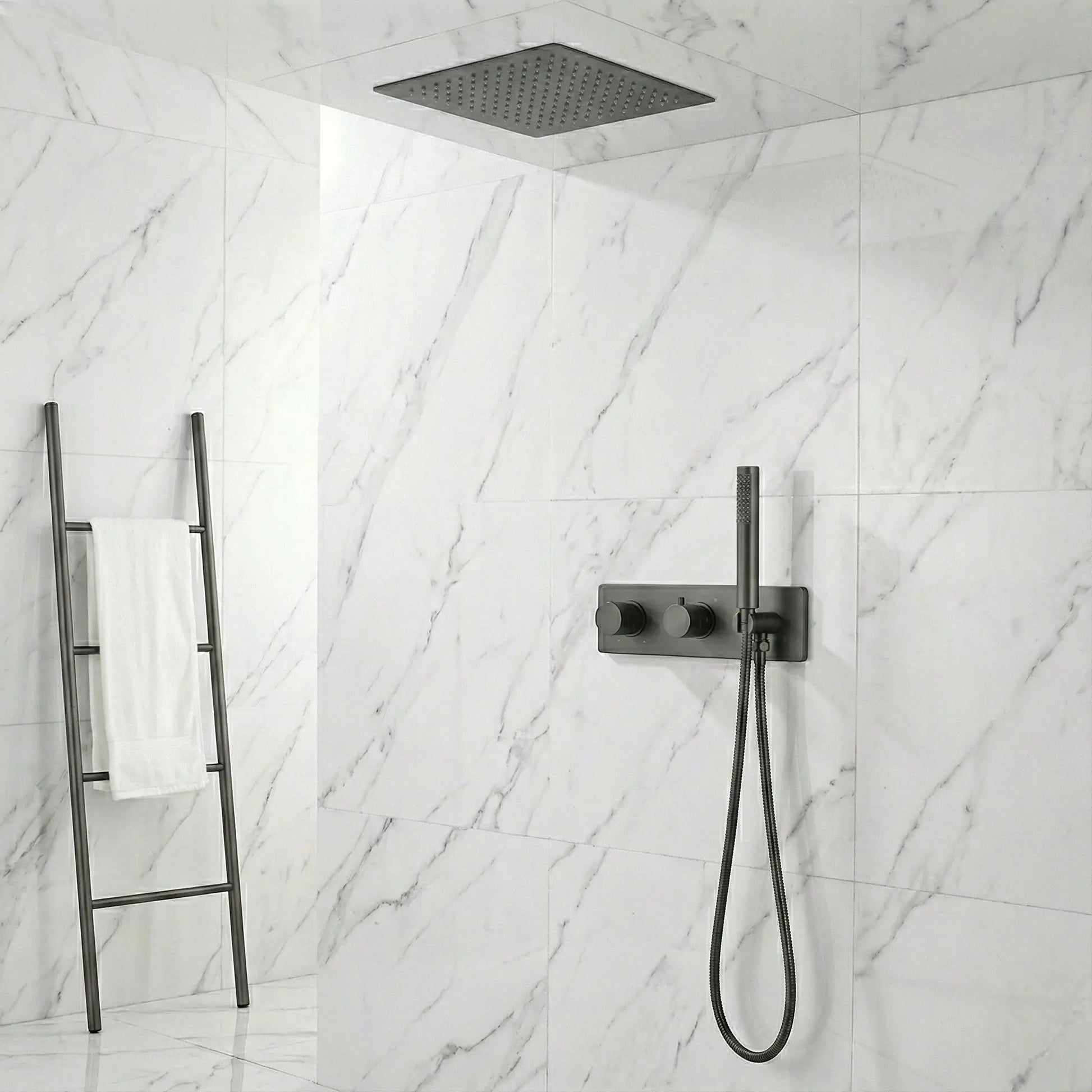 Ensemble de Douche encastré anthracite