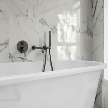 Mitigeur de bain thermostatique encastré anthracite