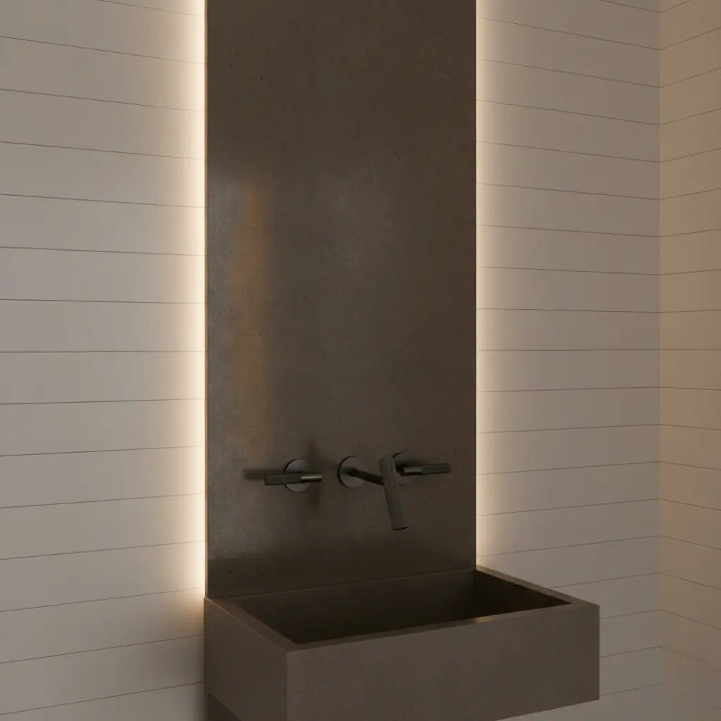Mitigeur de lavabo encastré noir