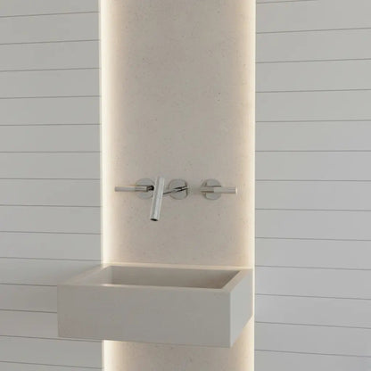 Mitigeur de lavabo encastré chrome