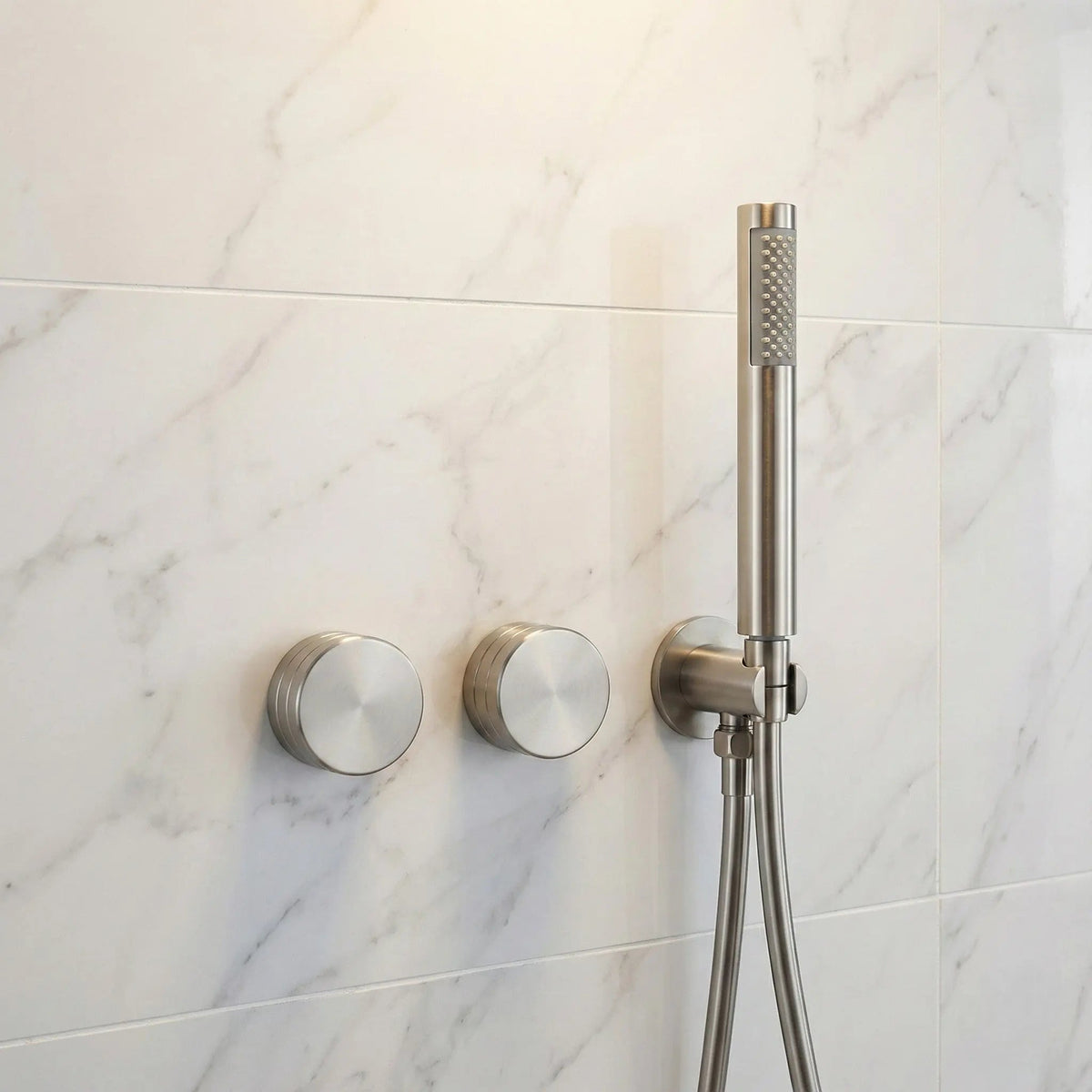 Composition de Douche encastré chrome