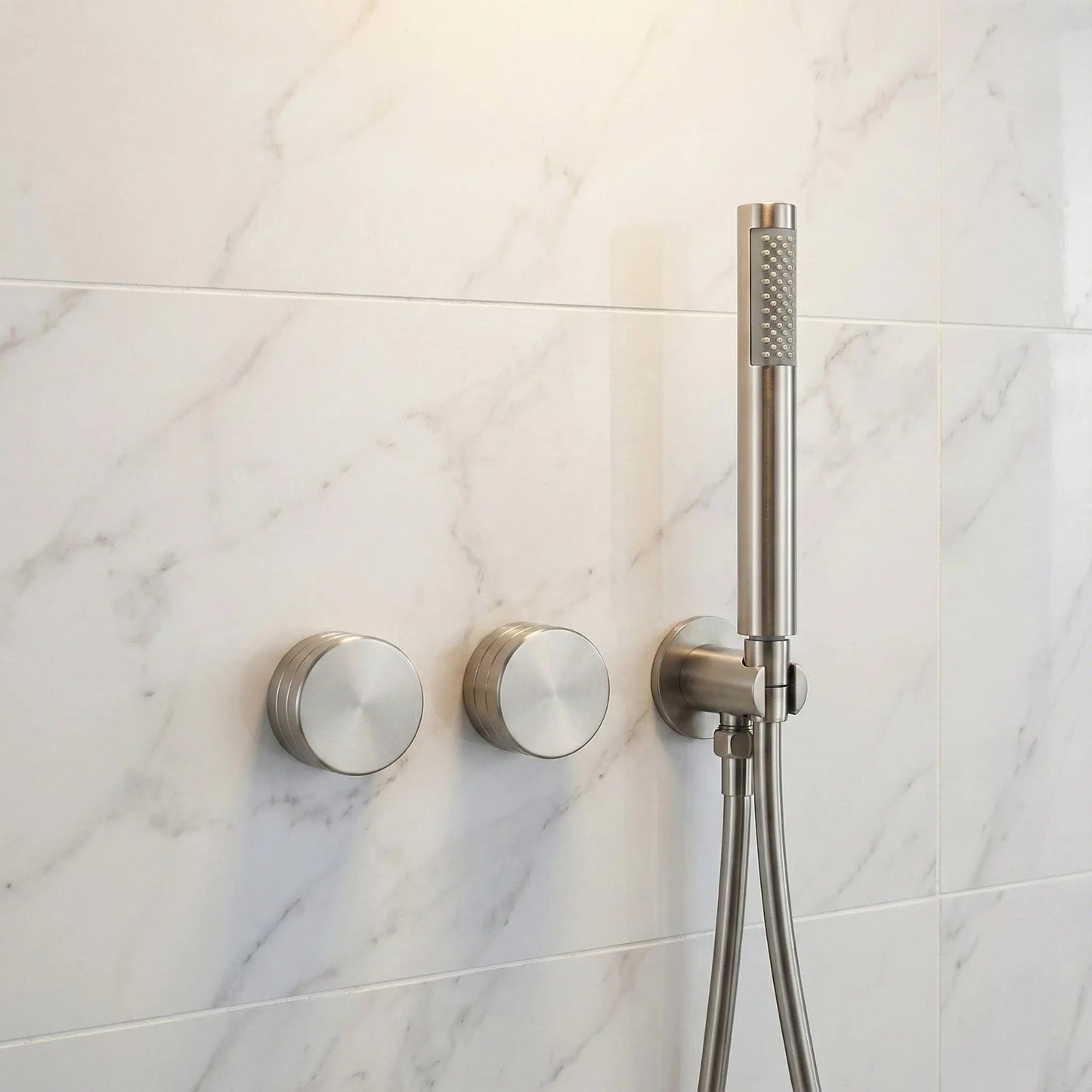 Composition de Douche encastré chrome