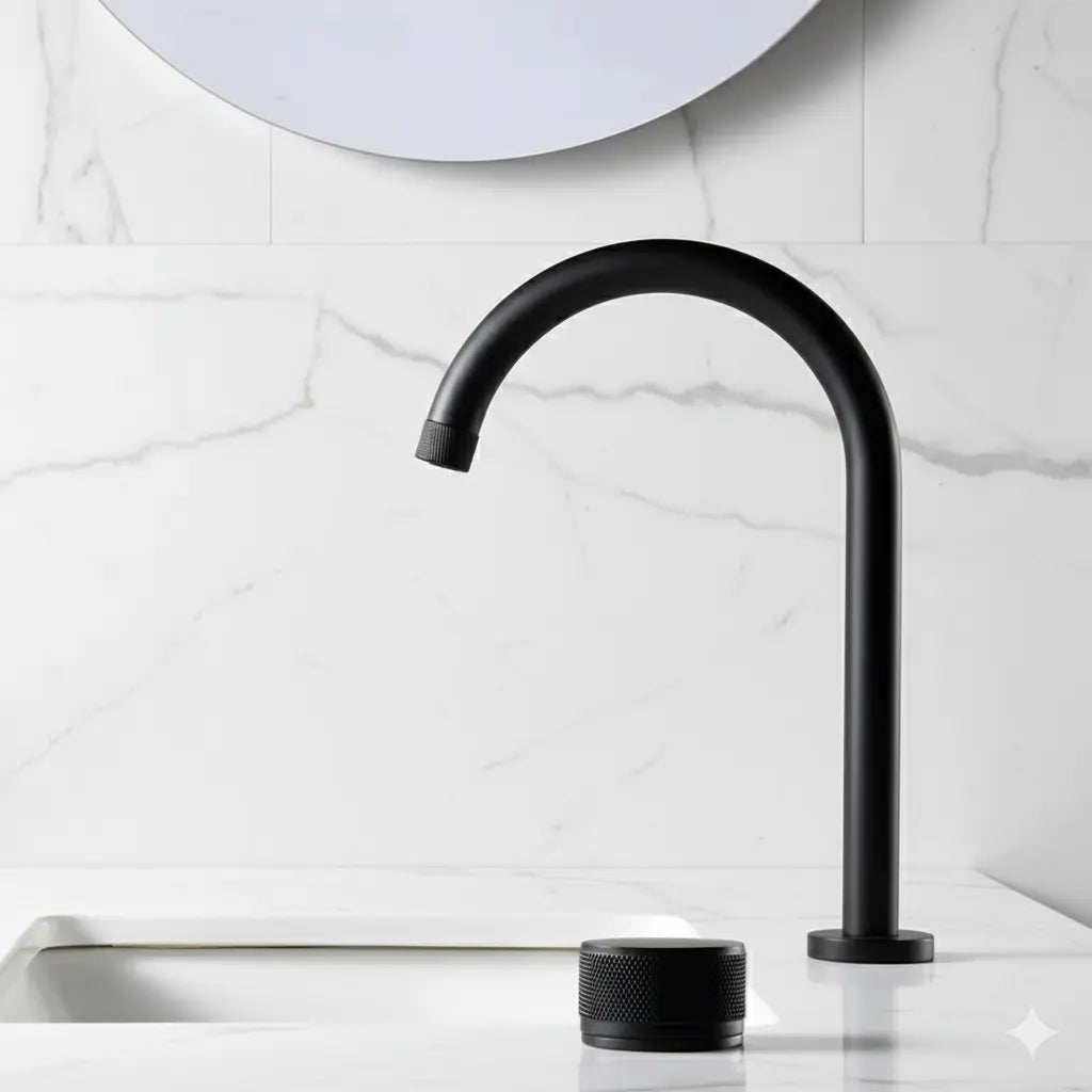 Mitigeur de lavabo moleté 5 finitions