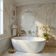 Composition bain-douche thermostatique encastrée inox