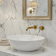 Mitigeur de lavabo encastré or brossé