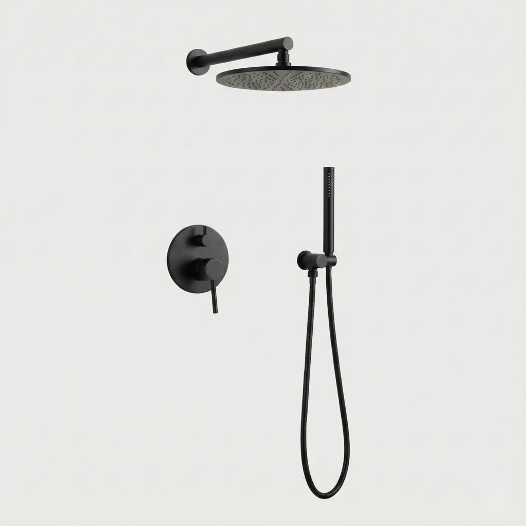 Kit de Douche Thermostatique encastré noir