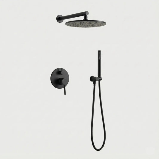 Kit de Douche Thermostatique encastré noir