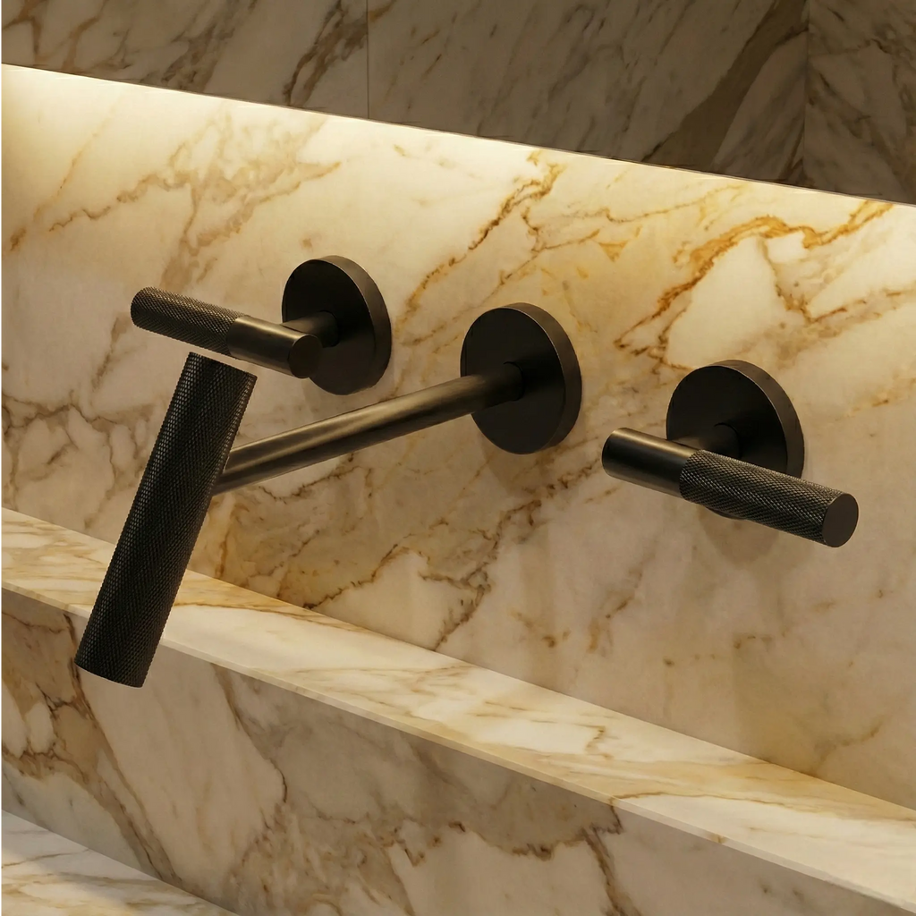 Mitigeur de lavabo encastré noir