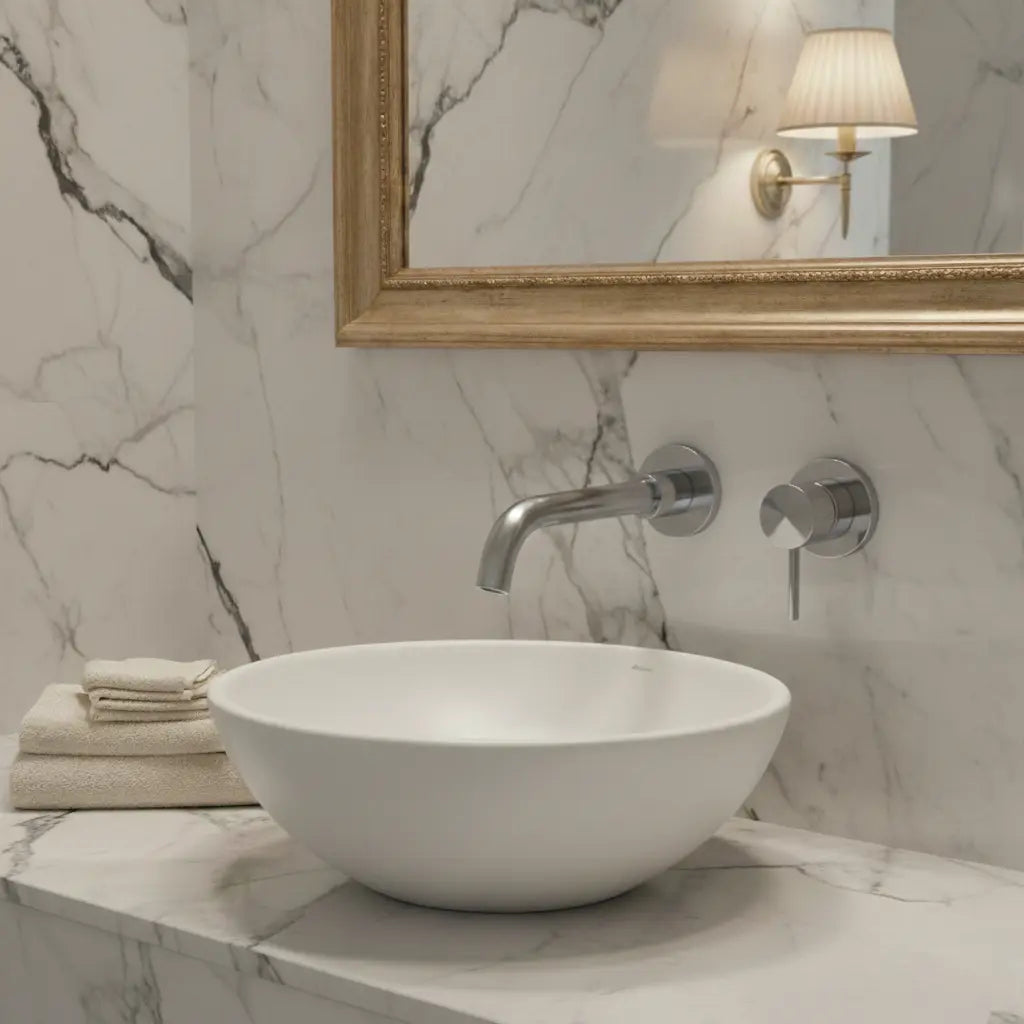 Mitigeur de lavabo encastré inox