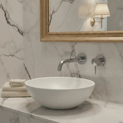 Mitigeur de lavabo encastré inox