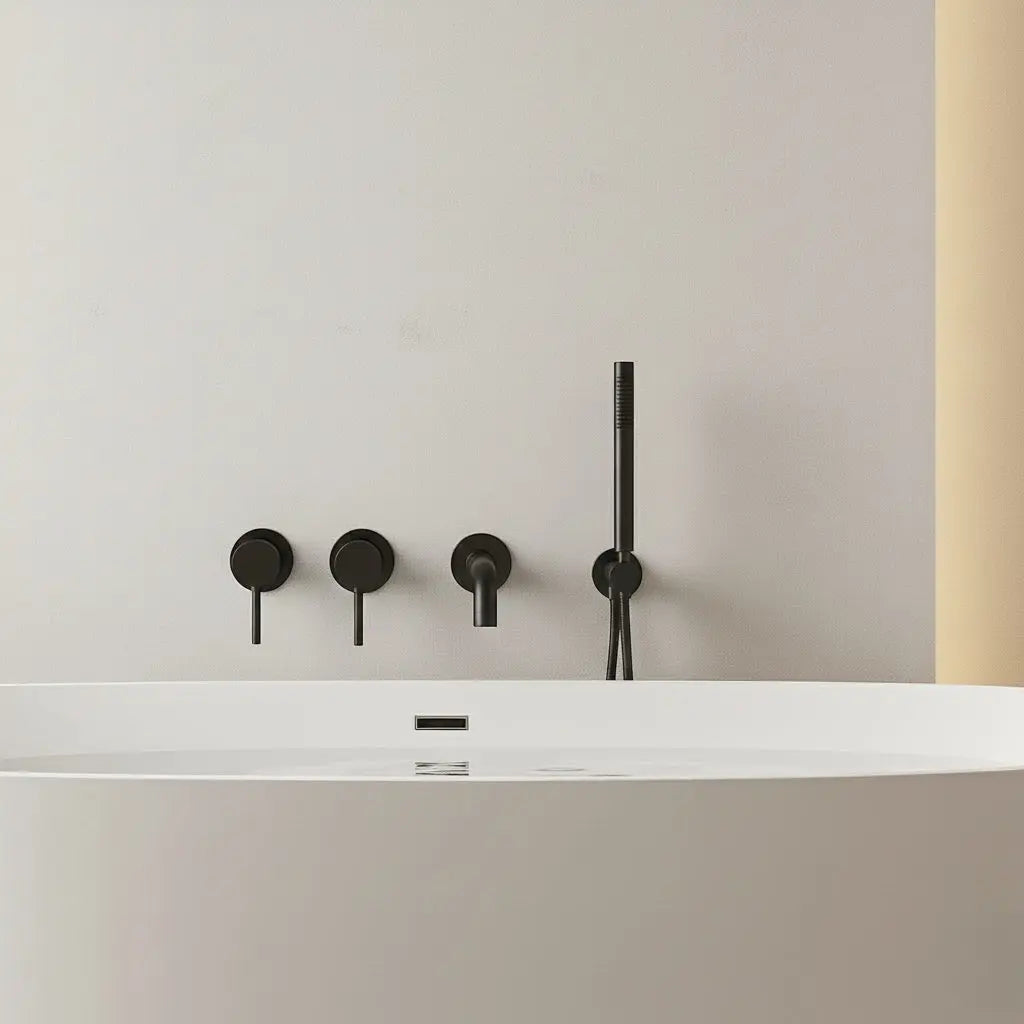 Pack mitigeur de bain à encastrer noir