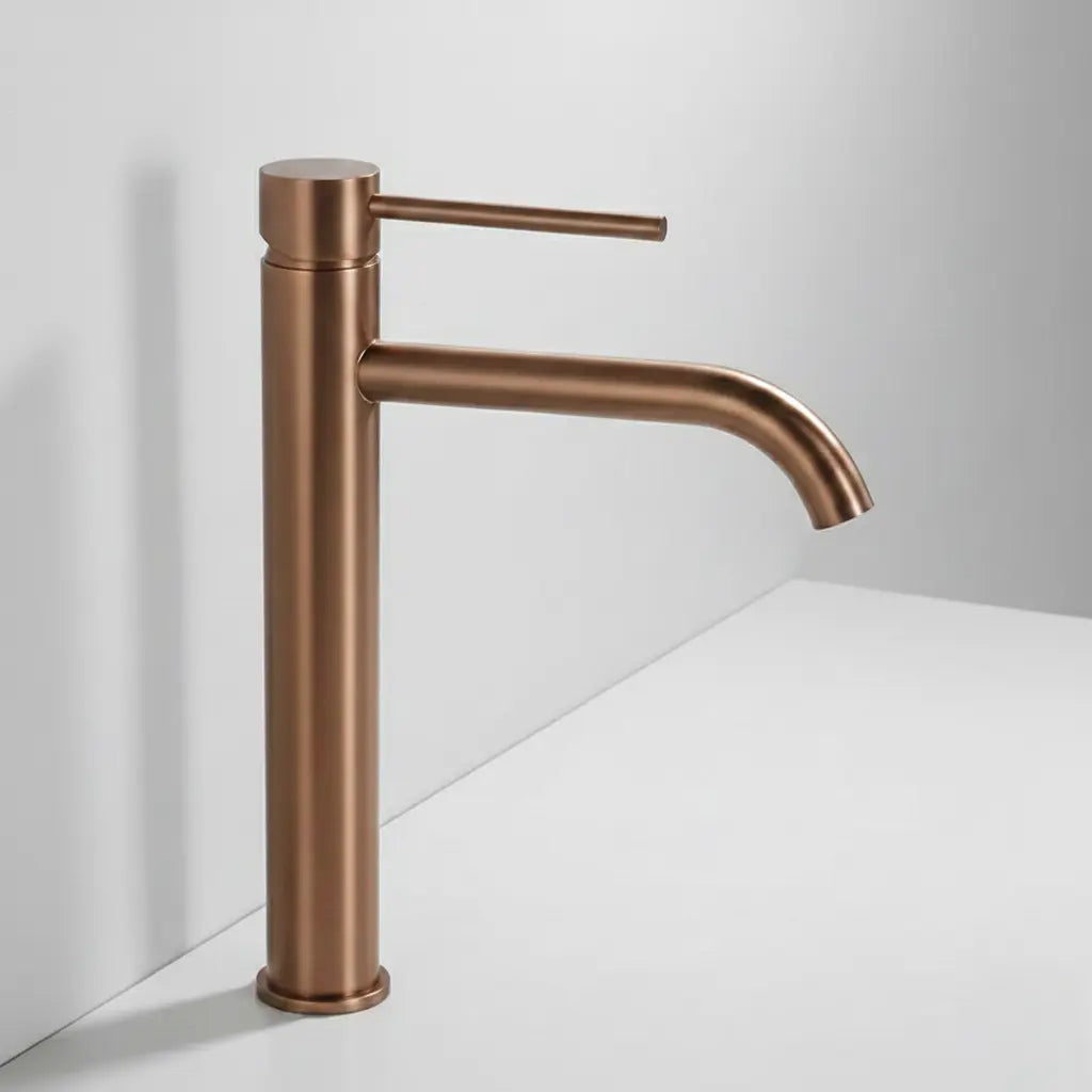 Mitigeur de lavabo haut or rose