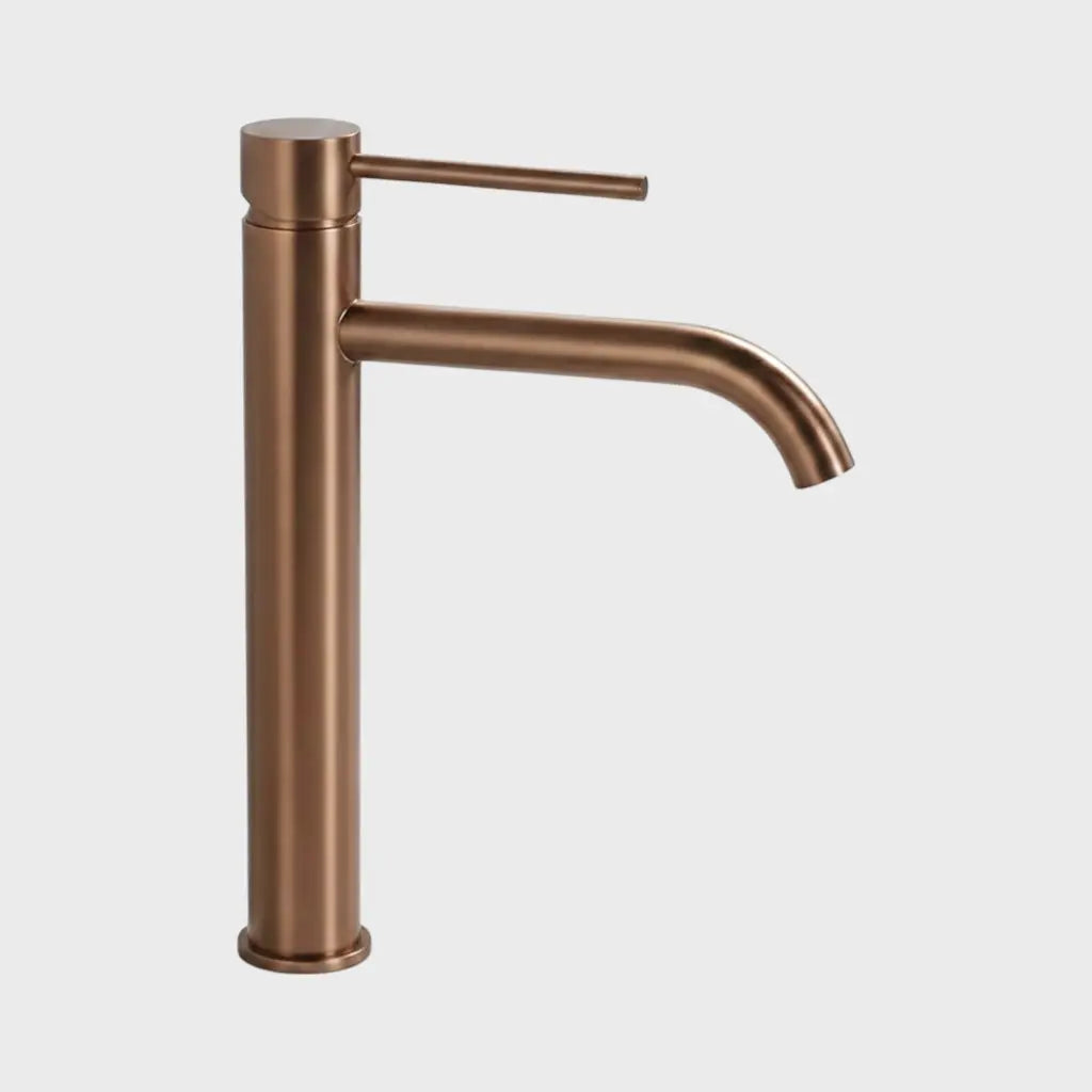 Mitigeur de lavabo haut or rose