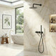 Composition de Douche encastré noir