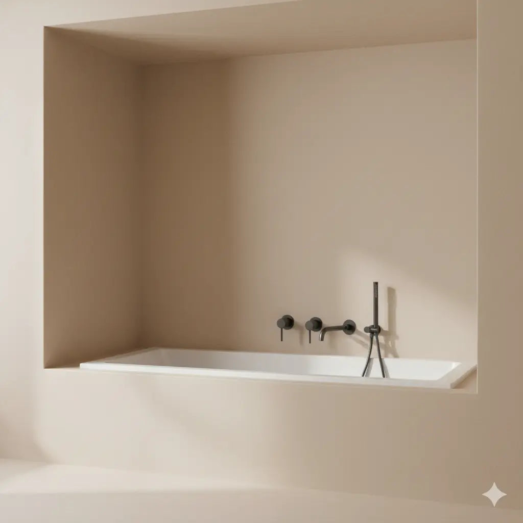 Pack mitigeur de bain à encastrer anthracite