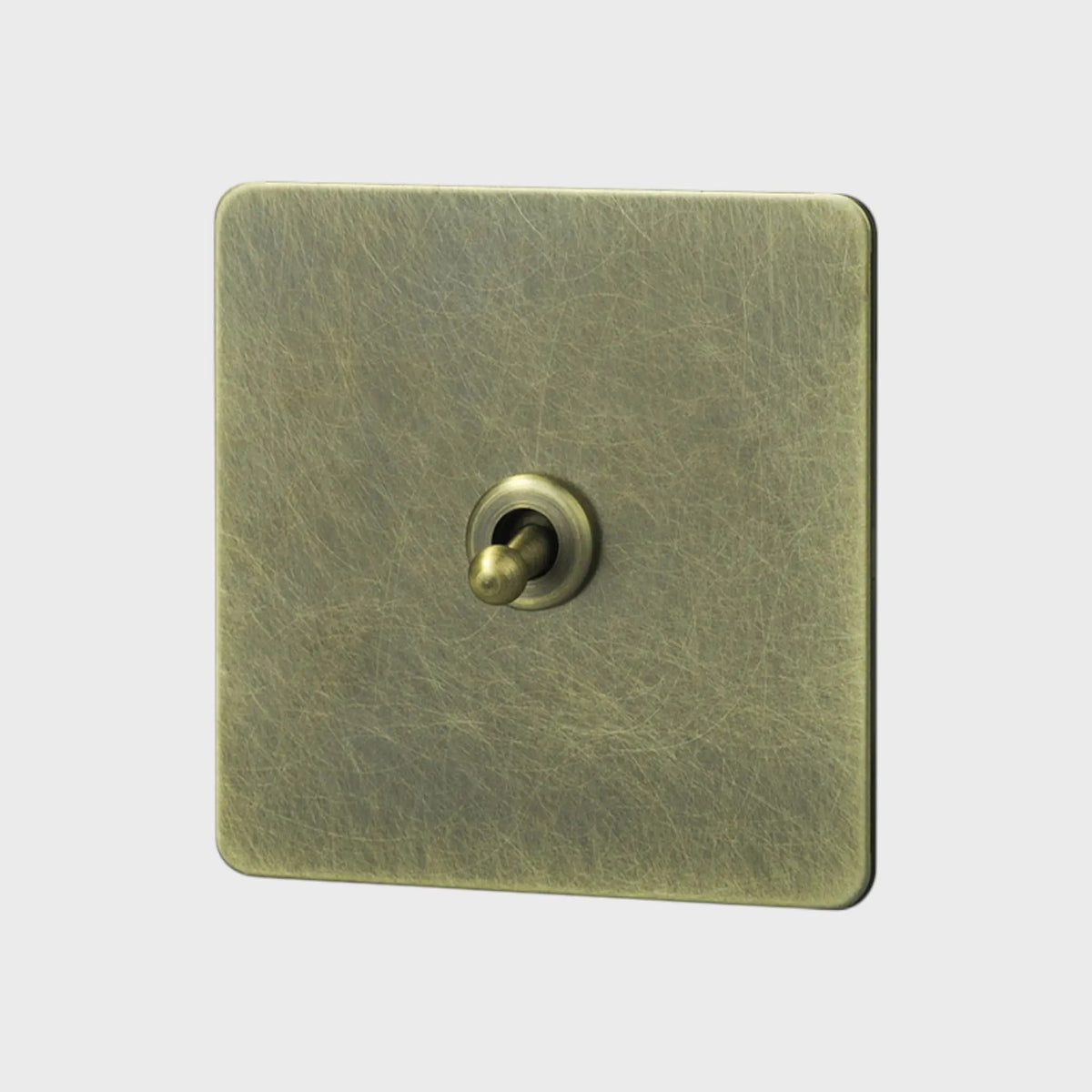 interrupteur va-et-vient simple bronze vieilli
