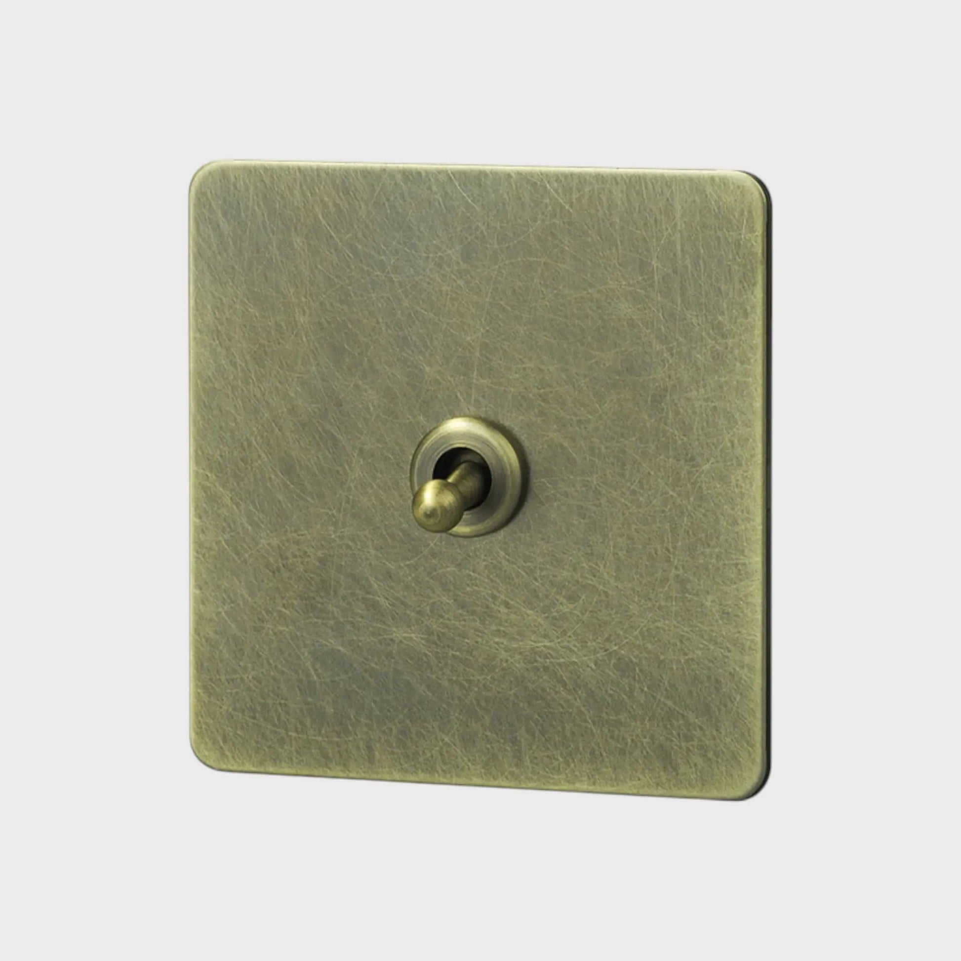 interrupteur va-et-vient simple bronze vieilli