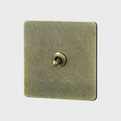 interrupteur va-et-vient simple bronze vieilli