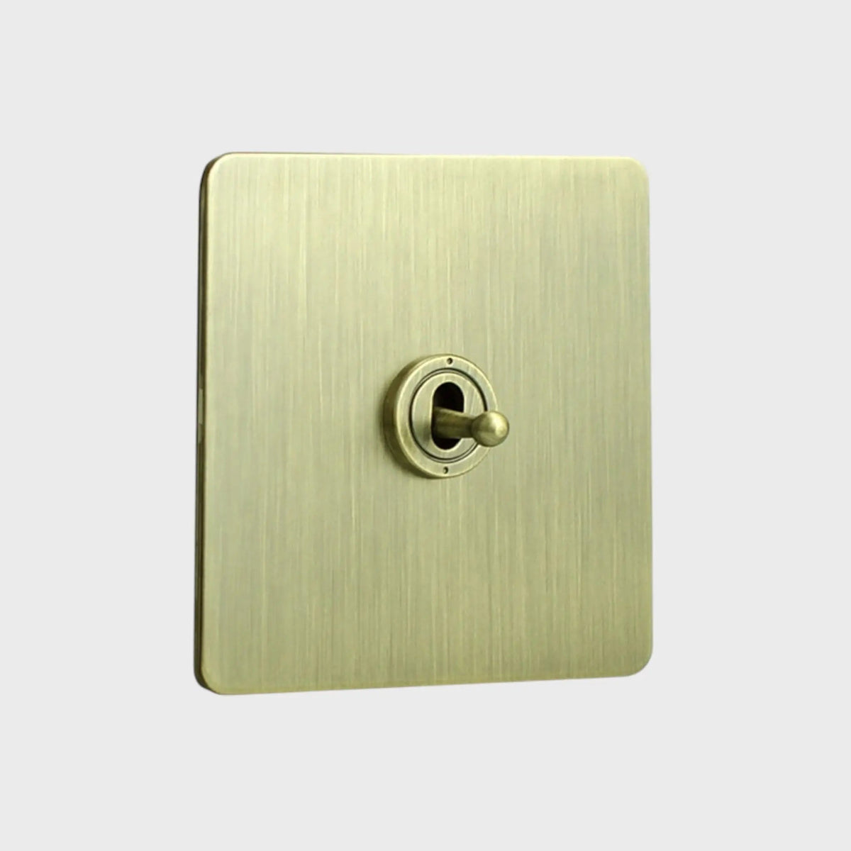 interrupteur va-et-vient simple bronze brossé