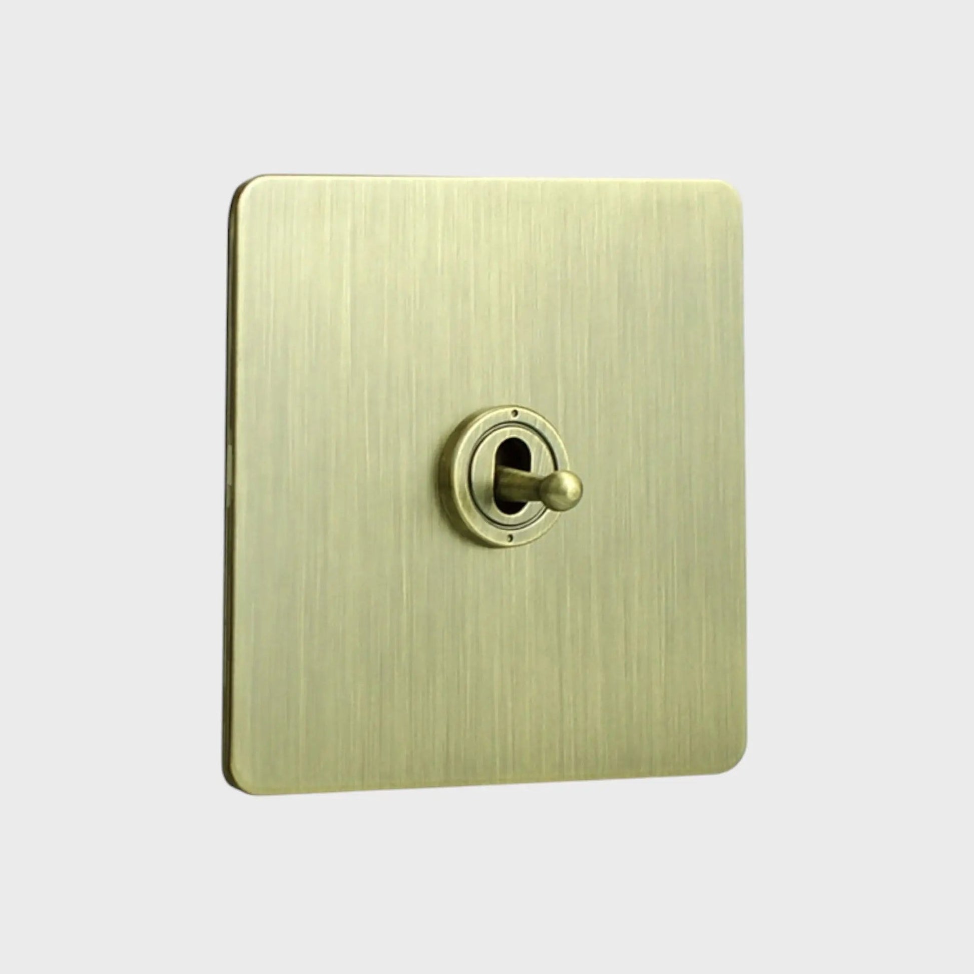 interrupteur va-et-vient simple bronze brossé