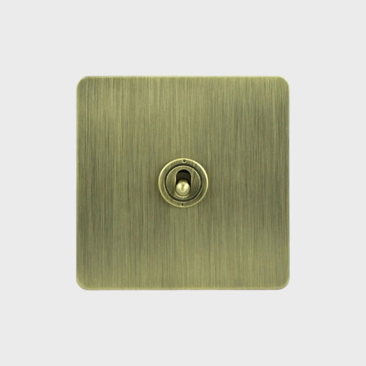 interrupteur va-et-vient simple bronze brossé