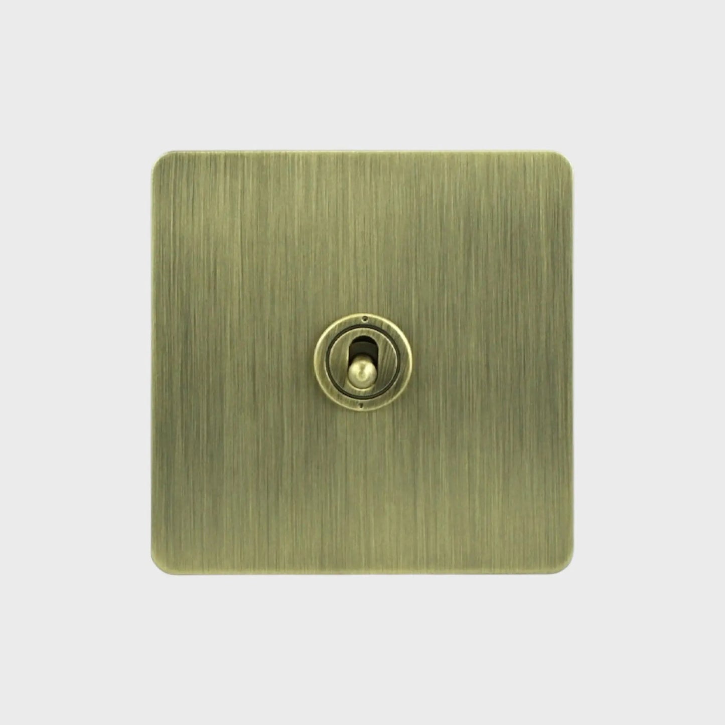 interrupteur va-et-vient simple bronze brossé